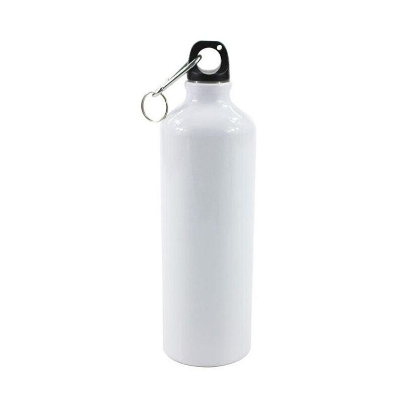 Botella de aluminio con mosqueton 750ml CLM5183B cajita unitaria