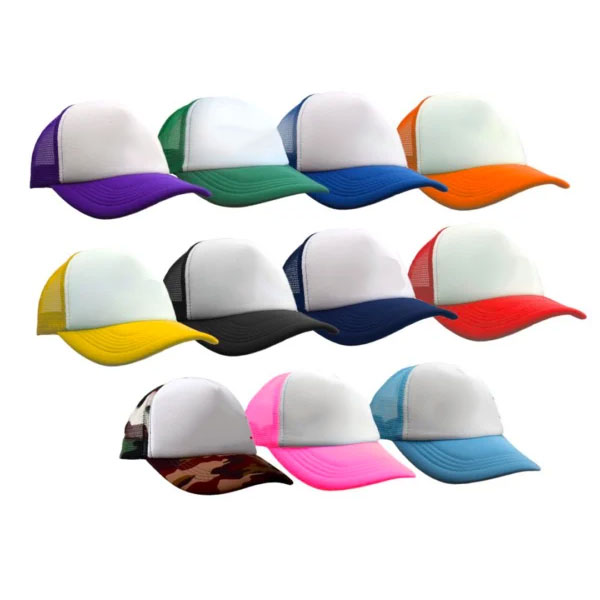 Gorras Trucker Combinadas Frente Blanco