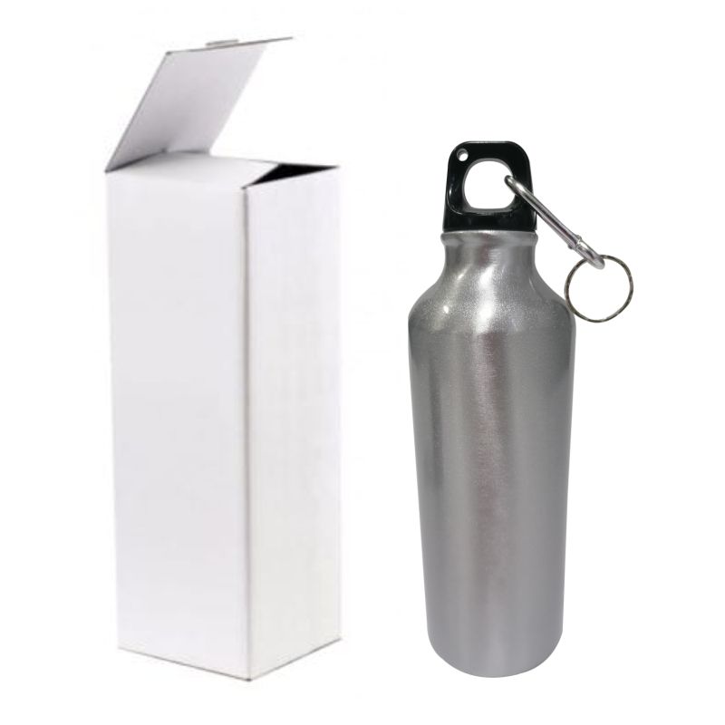 Botella de aluminio con mosqueton 500ml CLM500E